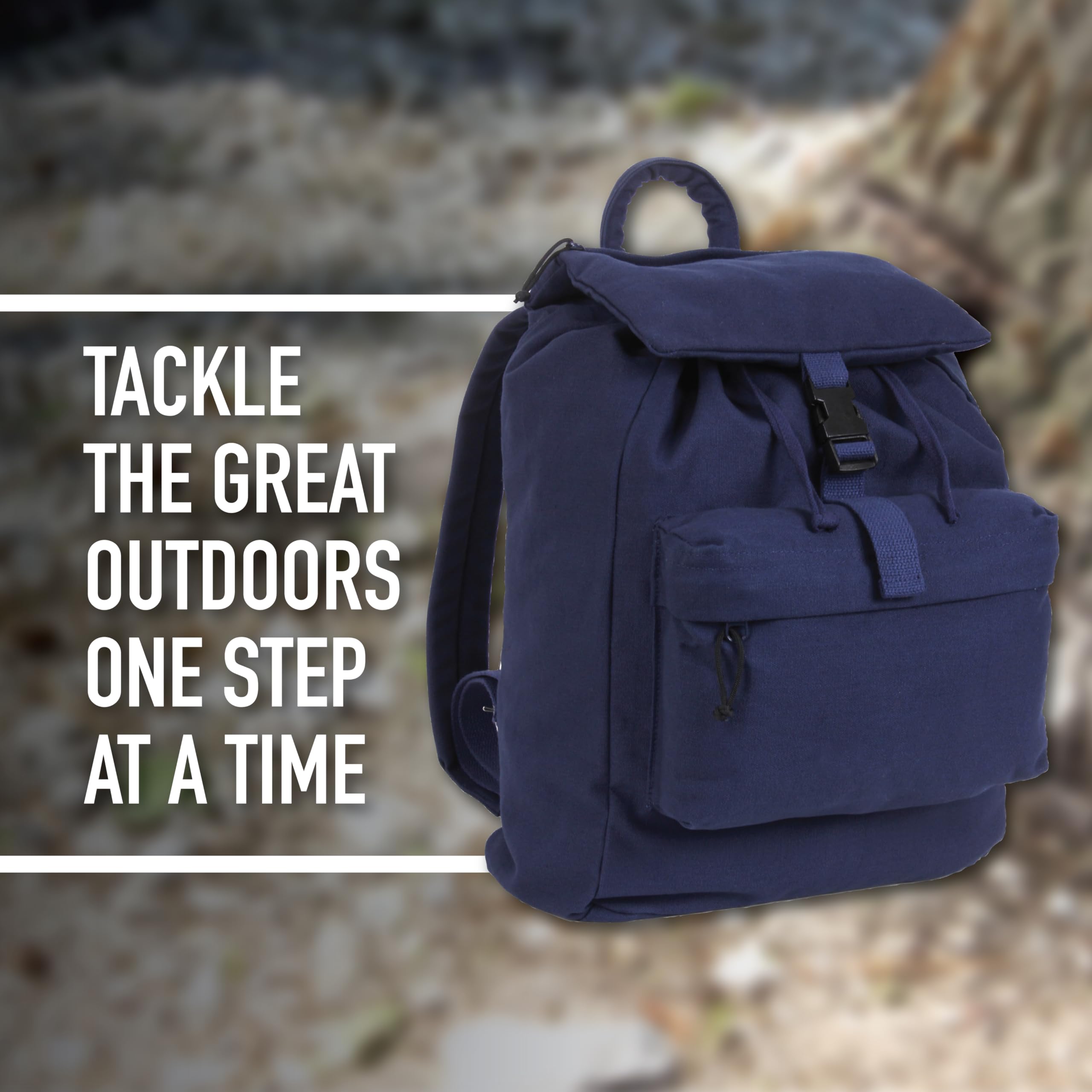 Rothco Canvas Daypack – Heavy-Duty Cotton Canvas Backpack for Hiking, Camping, Traveling, and Daily Use – 34L Capacity - Image 7
