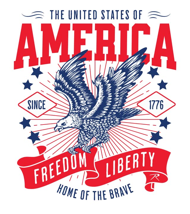 Rothco Freedom & Liberty T-Shirt with - Patriotic USA Bald Eagle Short Sleeve Crewneck T-Shirt - Image 6