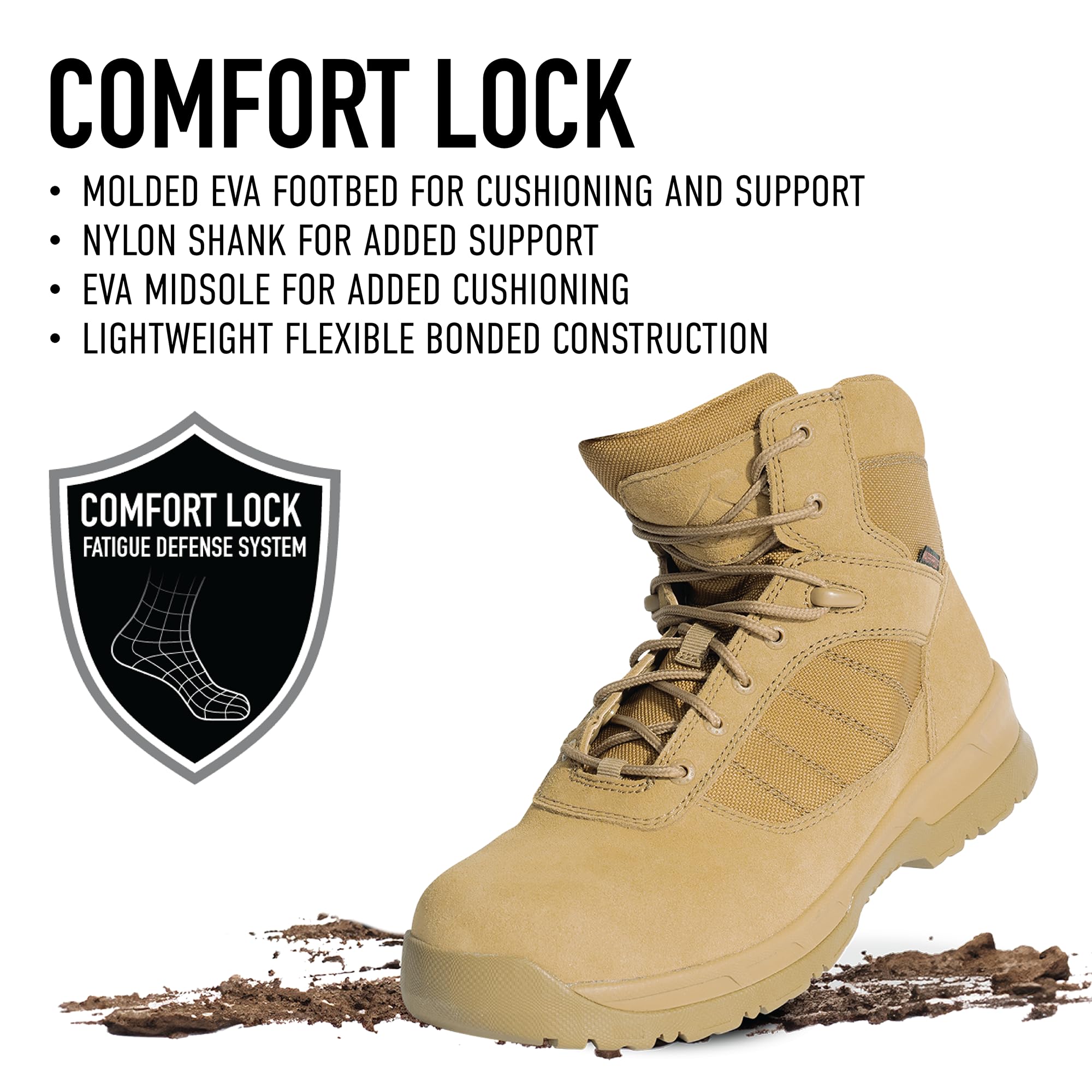 Rothco Guardian AR 670-1 Coyote Brown Tactical Boots – 6 Inch – Waterproof Lightweight Duty Footwear - Image 5