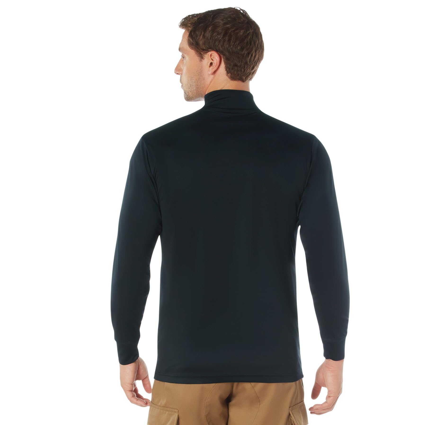 Rothco Moisture Wicking Mock Turtleneck – Long Sleeve Uniform Base Layer Professional Shirt - Image 7