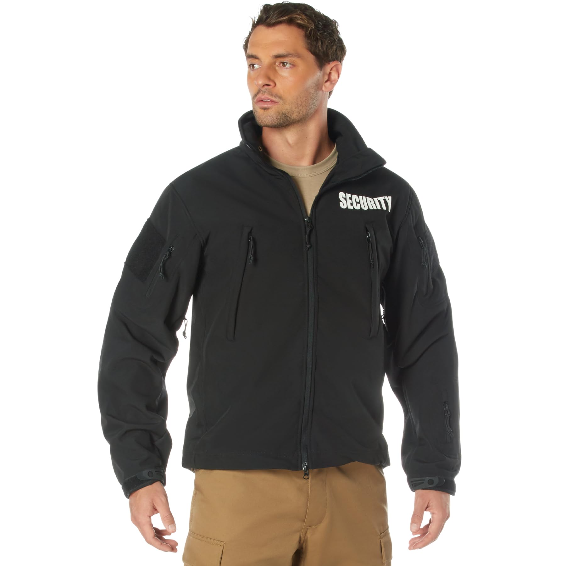 Rothco Spec Ops Soft Shell Security Jacket, 4XL, Black - Image 3