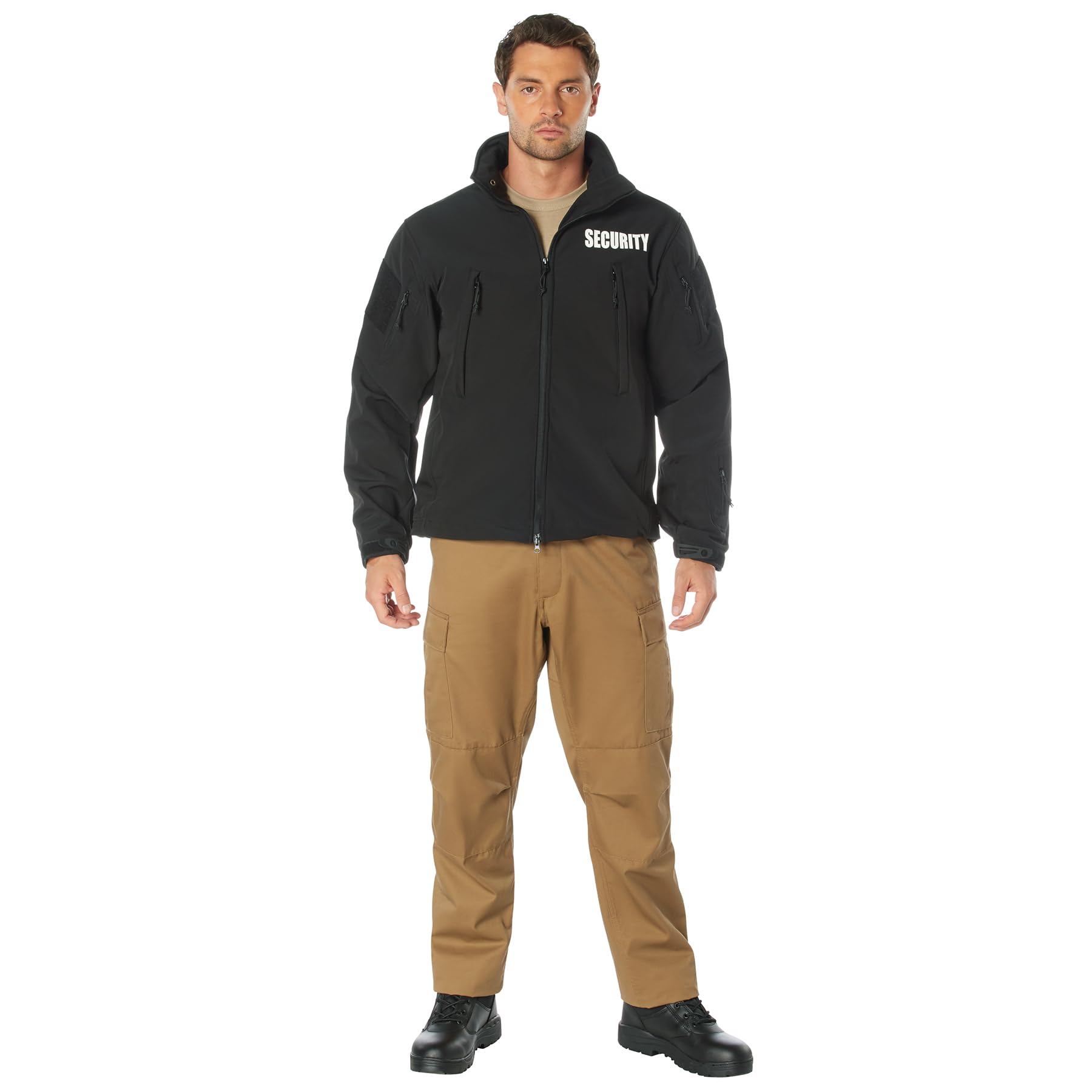 Rothco Spec Ops Soft Shell Security Jacket, 4XL, Black - Image 4