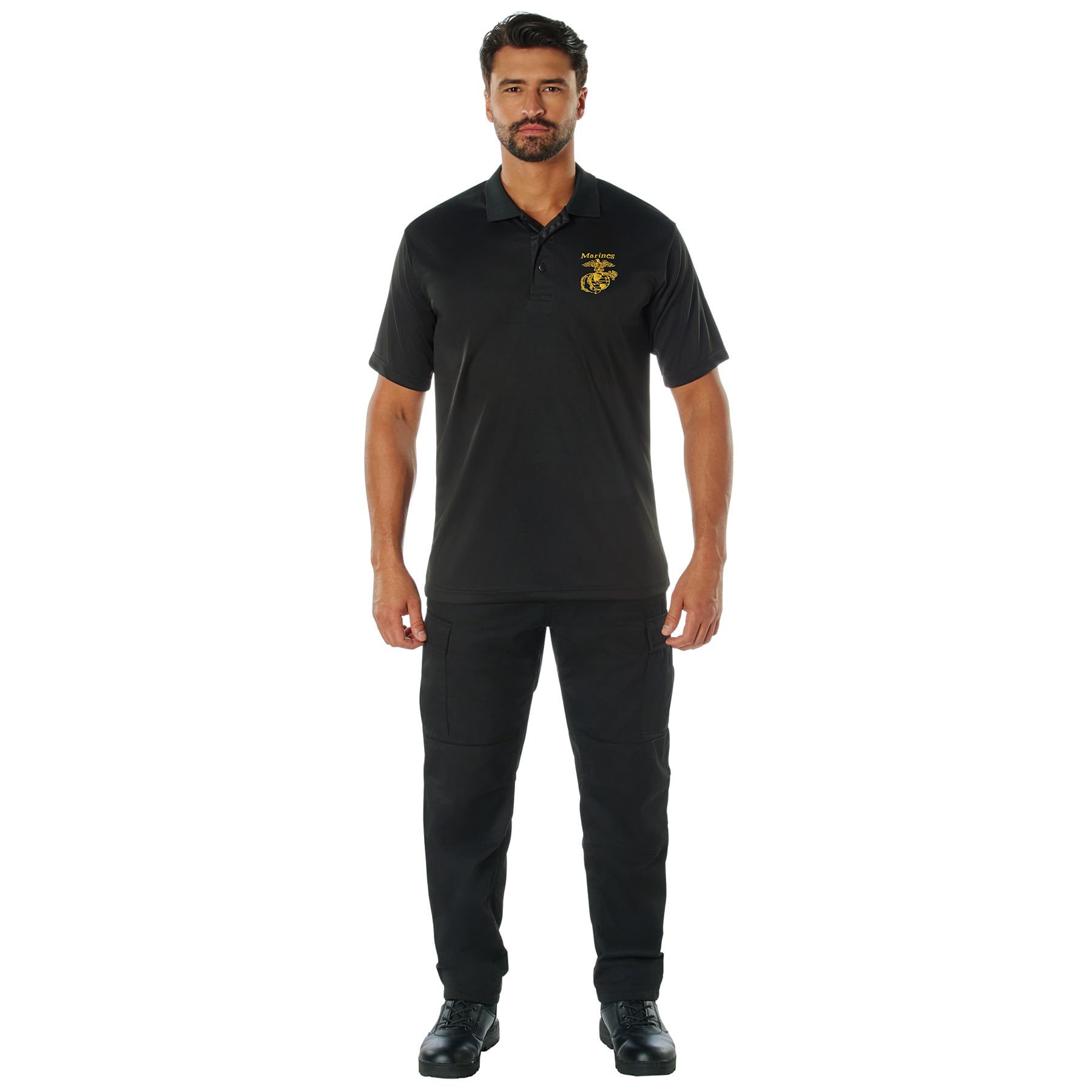 Rothco USMC Eagle, Globe & Anchor Moisture Wicking Polo – Collared Golf Shirt - Image 7