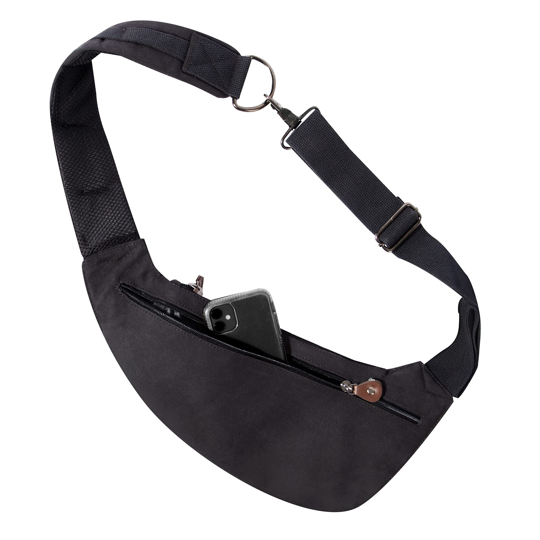 Rothco Vintage Canvas Crossbody Sling Bag – Compact Travel Shoulder Backpack 2L Storage - Image 4